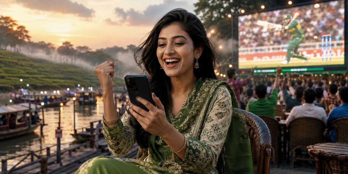 বরিশালের চা বাগানে ক্রিকেট বেটিং উপভোগ করছেন স্থানীয় ব্যবহারকারী